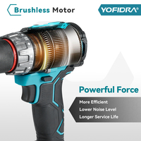Perceuse à percussion électrique sans fil YOFIDRA 80N.m 13mm, tournevis sans fil, outils électriques pour briser la glace, pour batterie Makita 18V