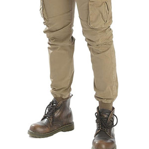Pantalon cargo léger en coton respirant à taille mi-haute élastique avec plusieurs poches, style streetwear décontracté, service OEM - Product Image 4