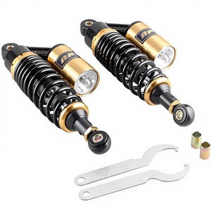 Amortisseurs arrière réglables à air ZCLH 11" 280mm (paire) pour Yamaha, <span class=keywords><strong>Suzuki</strong></span>, Kawasaki, Go Kart, <span class=keywords><strong>Scooter</strong></span> <span class=keywords><strong>50</strong></span>-110cc - Product Image 1