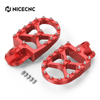 NICECNC Pedal Pijakan Kaki Aluminium Lebar Anti-Selip dengan Gigi Baja Pro-Bite untuk Beta RR 4T 350 390 400 430 450 480 498 520 525