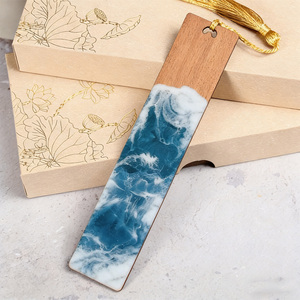 Marcapáginas de Resina Epoxi con Diseño de Olas Marinas y Bambú, Artesanía en Resina Hecha a Mano, Inspirado en Tablas de Surf, Temática de Playa, Adorno <span class=keywords><strong>para</strong></span> Marcar Páginas - Product Image 2