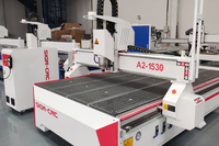 Máquina CNC de 3 Ejes A2-1325 para Tallado de Madera 3D con Mesa de Vacío, Máquina de Grabado y Corte CNC para Madera, Precio Competitivo