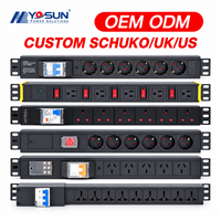 Unit Distribusi Daya PDU Rak Terpasang yang Dikontrol Sakelar untuk Ruang Komputer Pusat Pelatihan IT