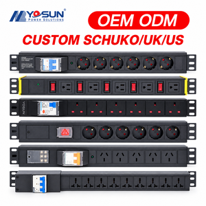 IT Eğitim Merkezi Bilgisayar Odası için Anahtar Kontrollü Raf Tipi PDU Güç Dağıtım Ünitesi - Product Image 1