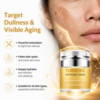 Meilleure crème et lotion cosmétique à base de plantes pour le visage, crème de nuit éclaircissante et anti-taches sombres, crème au curcuma pour le visage