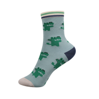 Nouveauté à la mode Robe ras du cou en tricot de coton Happy Design coloré Chaussettes avec logo personnalisé