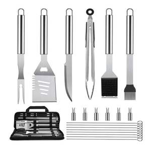 ชุดแปรงย่างบาร์บีคิวสแตนเลสขนาด14/16นิ้วชุดอุปกรณ์เสริมอุปกรณ์บาร์บีคิวอุปกรณ์ทำความสะอาดที่มีประสิทธิภาพสำหรับเตาย่างของคุณสินค้ามาใหม่ - Product Image 1