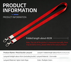 Hit Product Custom Logo Durable Jacquard Polyester Neck <b>Lanyard</b> Screen Printed Polyester Neck Strap ID Badge Promotional Gift - Product Image 4