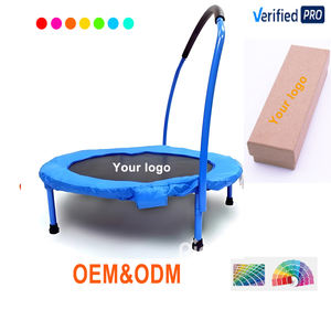 Mini trampoln 36 pouces pliant bébé saut lit unisexe intérieur enfant en bas âge <span class=keywords><strong>trampoline</strong></span> avec <span class=keywords><strong>barre</strong></span> pour enfants <span class=keywords><strong>mousse</strong></span> pour usage extérieur - Product Image 2