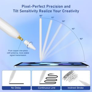 Từ tính không dây sạc bút stylus bút cho ipad với kết nối bluetooth miễn phí sạc Transmitter Type-C sao lưu sạc - Product Image 4
