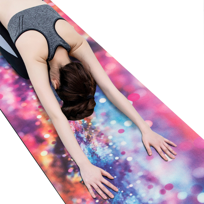Best Price Non-Slip Convenient Reusable Foldable Outdoor Custom Printed Recycled Suede Yoga Mat