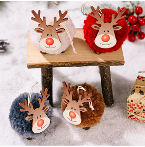 Creative High Quality Eco-friendly Christmas Felt Deer Elk Xmas Tree Pendant Gift Festival <b>Hanging</b> <b>Ornament</b> Customized Designs - Product Image 5