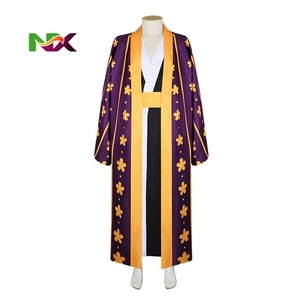 ชุดคอสเพลย์วันพีซ ราฟัลการ์ ลอว์ ชุดยูกาตะกิโมโน ชุดอนิเมะ สำหรับฮาโลวีนและการแสดงบนเวที - Product Image 1