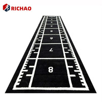 Césped Artificial de Alta Densidad para Entrenamiento, Material PP, Tapete para Gimnasio, Piso Deportivo Interior, Césped Artificial Negro