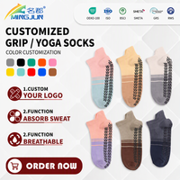 Chaussettes de yoga antidérapantes professionnelles personnalisées pour femmes, idéales pour la gym, le studio de yoga et le Pilates