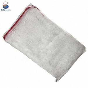 Bolsa <span class=keywords><strong>de</strong></span> malla <span class=keywords><strong>de</strong></span> Leno tubular PP reciclada personalizada para cebolla, patata, naranja, verduras, frutas con sello <span class=keywords><strong>de</strong></span> cordón, embalaje industrial - Product Image 3