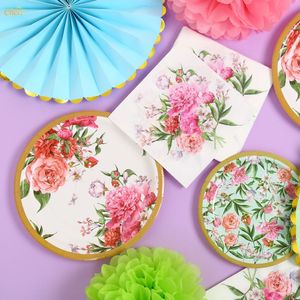 Vaisselle et décorations de style hawaïen moderne pour le Nouvel An fournitures de thé de jardin rondes en gros pour les fêtes du Nouvel An - Product Image 4