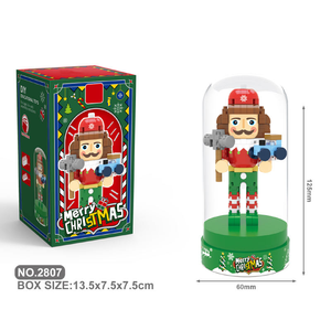 Buena calidad bloque Cascanueces educativo DIY Navidad juguetes personajes Mini figuras modelo elegante juguete decoraciones de Navidad - Product Image 3