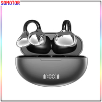 Écouteurs sans fil TWS à clip d'oreille BT5.4, étanches IPX3, stéréo bilatérale pour le sport et les voyages