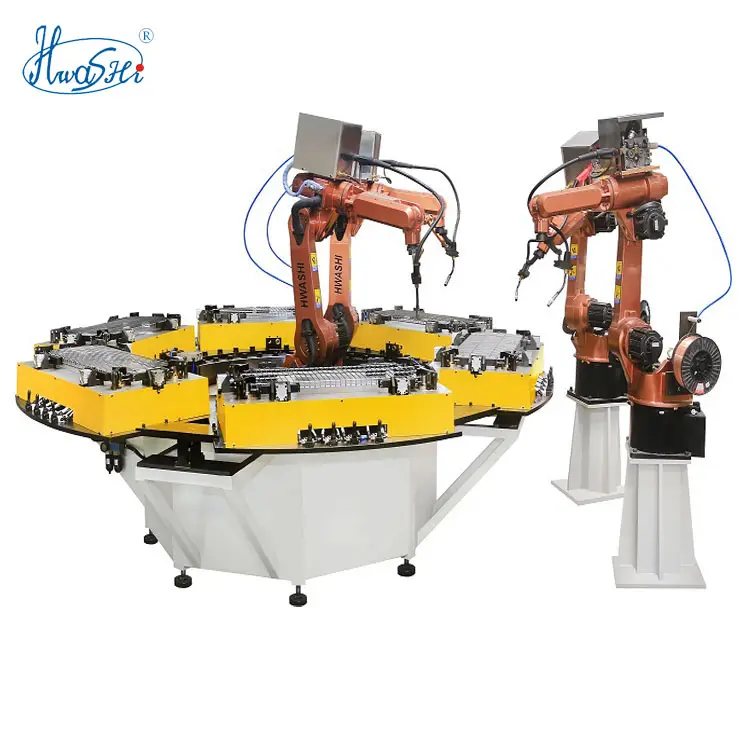 Hwashi Sechs-Achsen-Industrie-MIG-Schweiß roboter für Lagerdraht-Regale cke, Regals chweiß roboter