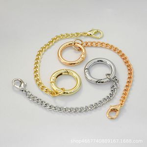 Cadena de Anillos de Acero Inoxidable con Cierre de Langosta, Accesorios DIY para Bolsos, Resorte de 5 Puntas, Piezas Metálicas Multiusos de Moda - Product Image 1