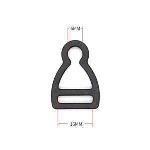 Adjustable D-<b>Ring</b> Plastic Buckle 16Mm For Stroller Infant Seat Back Webbing Adjustment - Product Image 3