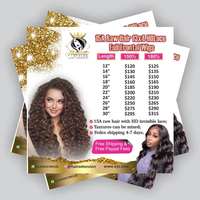 Vente en gros conception personnalisée papier format A3 A4 publicité promotionnelle couleur plié flyer livret brochure dépliant impression pour cheveux
