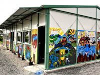 Salle de classe préfabriquée mobile de type K, facile à installer, extensible, créative, petite maison préfabriquée, maison préfabriquée de type K, école préfabriquée