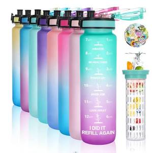 Custom Hot Selling Gradient Plastic Sports Water Bottles 1000 Ml Bpa Free Tritan Water Bottle - Product Image 5