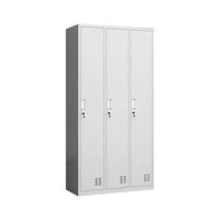 Armoire en acier à porte simple réglable et verrouillable |   Casier métallique durable pour le stockage sur les lieux de travail, dans les hôtels et les hôpitaux