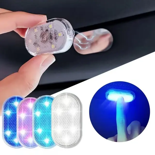 Lampada da lettura con sensore tattile a dito con luce a cupola per interni auto 5V LED Car Styling Night Light Mini USB Charge