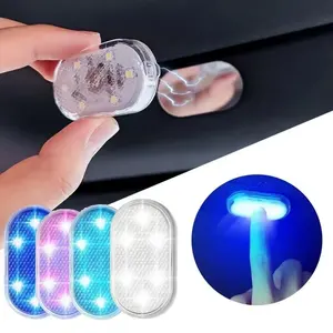 Auto Interieur Lichtkoepel Finger Touch Sensor Leeslamp 5V Led Auto Styling Nachtlampje Mini Usb Lading