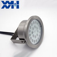 Projecteur LED professionnel DMX512 RGBW pour piscine, étanche IP68, en acier inoxydable, pour fontaines musicales dansantes, à intensité variable