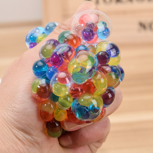 Stress <b>Ball</b> Squishy Toys Stress Reliever <b>LED</b> Squishy <b>Balls</b> Fidget Toys Fun Mesh <b>Balls</b> for Boys Girls - Product Image 5