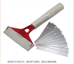 4 inç 10 ince çelik değiştirilebilir bıçak kafa çimento epoksi kauçuk fayans duvar kağıdı zemin cam pencere bıçak kürek kazıyıcı - Product Image 4