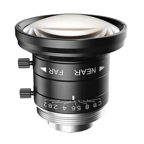 FA0801C Chi Phí Thấp 1/1.8 ''Cố Định Độ Dài Tiêu Cự Công Nghiệp Máy Ảnh C-Mount Lens Cho 5MP Máy Ảnh