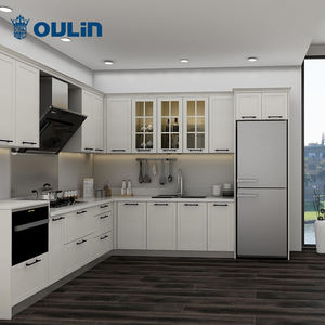 미국 목가적 인 사용자 정의 모양의 페인트 문 스타일 주방 캐비닛 - Product Image 1