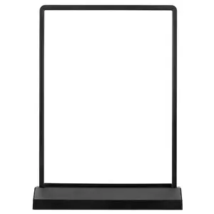 A4 batería escritorio aluminio póster marco Snap ultrafino recargable doble cara publicidad caja de luz pantalla