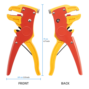 Industrieller Bestseller 0,5-2mm Kabel-Abisolierzange mit Schneidklinge, Gezahnter Kiefer und Weichem Griff - Product Image 3