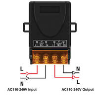 Interrupteur relais sans fil 433 MHz, télécommande, AC 75-220V DC 9-72V 30A, module marche/arrêt à distance