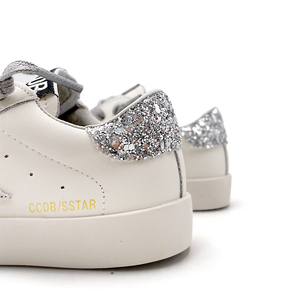 Scarpe Stringate <span class=keywords><strong>Star</strong></span> Board per Bambini, Calzature Sportive Glitterate Comode per Bambini, Sneakers Casual alla Moda CCDB per Bambini - Product Image 5