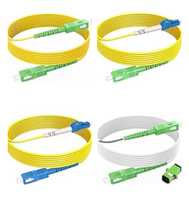 Harga Pabrik 1 Core Outdoor G657A1 Sc Upc Kabel Patch Drop Fiber FTTH Komunikasi Konektor Biru dan Hijau