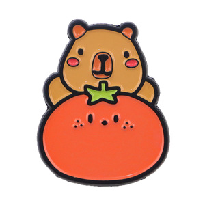 Insignias personalizadas broche de carpincho de dibujos animados lindo creativo <span class=keywords><strong>caqui</strong></span> Barra globo medalla esmalte solapa Pin - Product Image 5
