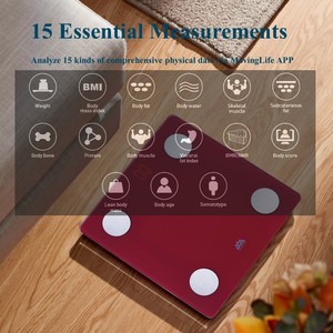 2023 bilance elettroniche di nuovo Design 15 misure bilancia di misurazione del corpo intelligente bilancia per il grasso corporeo - Product Image 2