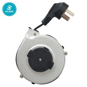 Bobine de câble électrique rétractable à rembobinage automatique, vente en gros, appareils ménagers, câbles à 3 broches, 1m - Product Image 2