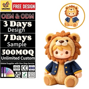 WEIMEI ODM Mignonne poupée en vinyle Lion, grande peluche personnalisée avec visage en vinyle, boîte mystère, vente en gros de jouets tendance dérivés de l'IP - Product Image 1