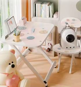 <span class=keywords><strong>Escritorio</strong></span> y Silla <span class=keywords><strong>Plegable</strong></span> Simple para Niños para Escribir y Aprender - Product Image 2