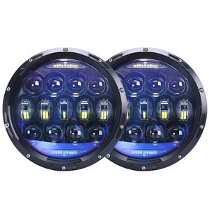 Faro redondo Led de 7 pulgadas para Jeep Wrangler JK TJ CJ <span class=keywords><strong>Renegade</strong></span>, luz de alto Lumen, 7 pulgadas, DRL 130W, proyector Osram Chips - Product Image 1