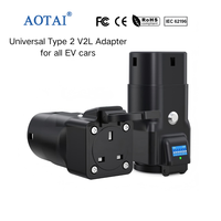Adaptateur universel AOTAI Type 2 Schuko V2L avec 7 résistances réglables 16A 230V 3.5kW pour décharge véhicule-à-charge (V2L) de véhicules électriques