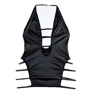 Les plateformes de commerce électronique transfrontalières comme AliExpress et Europe proposent des lingerie en similicuir à col halter, ajourées et cloutées en PU. - Product Image 5